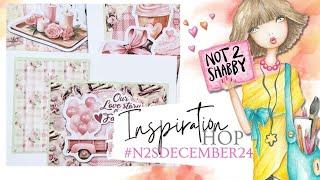 Sweet Valentine Cards | Not 2 Shabby Hop & Giveaway | #N2SXOXO #N2SDecember24