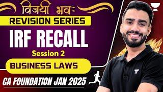 IRF Simplified  Recall Lecture 2 | CA Foundation Jan 25 | Shashank Saboo