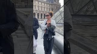 Lena Situations attends the Visa Live at le Louvre in Paris #YouTubeHighFive