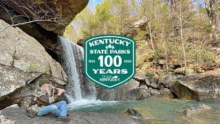 Spring Hike Down Eagle Falls Trail at Cumberland Falls State Resort Park