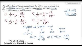 questions 4 #Solutions CSIR NET 2022 #Electrochemistry Solutions #CSIR NET #Gate