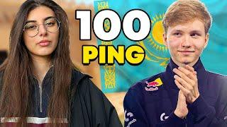 "100 PING = PRIME!!" - M0NESY PLAYS FACEIT WITH IRBITKA!! (ENG SUBS)