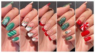 5 Easy Christmas nail art designs ideas || New nail art designs 2024