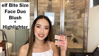 Elf Bite Size Face Duo Blush and Highlighter - Guava and White Peach Review Blush Series 6 of 7