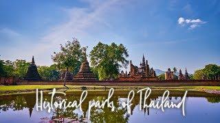 Historical parks of Thailand 4k...