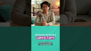Why do you need to have a lumpectomy? #breastcancer #breastlump #dcis