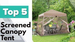 Screened In Canopy - Stop mosquitos and the sun from ruining your camping trip or backyard party.