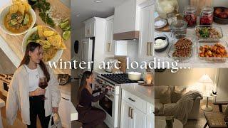 FALL RESET WIML: how to winter arc realistically, fall cozy meal prep with me + self care routines