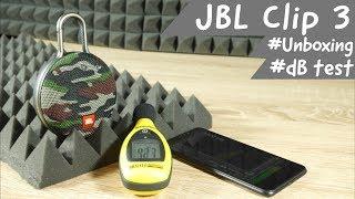 JBL Clip 3 Bluetooth Speaker unboxing & sound dB test (Very Loud)