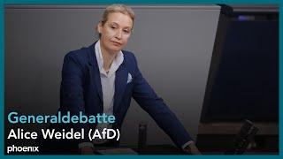 Generaldebatte mit Alice Weidel (AfD) im Deutschen Bundestag am 11.09.24