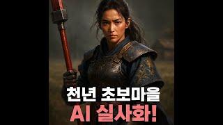 천년 초보마을 아이템 전부 실사화! 현실에서 재현한 무기&방어구 #천년게임 #AI실사화 #무협게임