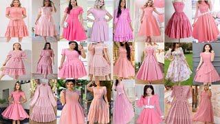 A pink world for girls and womans| pink colour dresses 2023| pink frocks design| casual frock 2023.