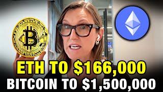 "Ethereum To $166,000,  Bitcoin To $1.5 Million - Here's WHY" Cathie Wood Crypto Prediction