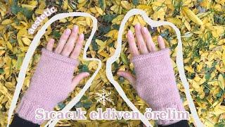 Estetik ve sıcacık eldiven örelimmknit gloves