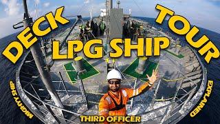 Inside A LPG Mighty Tanker SHIP | Full Ship DECK Tour | Merchant Navy | Ship's Vlogs | Indian Sailor