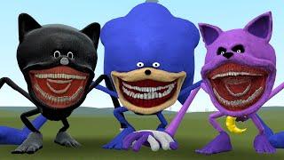 NEW THE SONIC TAPES VS CARTOON CAT TAPES VS THE CATNAP TAPES AND OTHER in Garry's Mod!