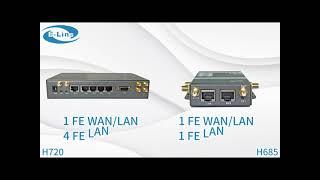 The comparison between E-Lins H720 and H685 4G industrial router