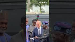 Tinubu receives German Chancellor Scholz at Aso Rock Villa