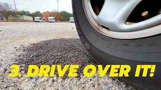 DIY Pothole Repaired in MINUTES - 3 Simple Steps!