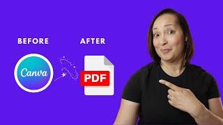 How to DOWNLOAD a CANVA PDF with Links - FAST! | 2024