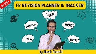 FR Revision Planner & Tracker for Nov 24 I Last 4 Months Strategy