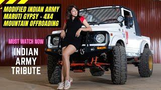 Modified Army Maruti Gypsy 4X4 off road driving - Indian Army tribute,  Maruti Gypsy rally.