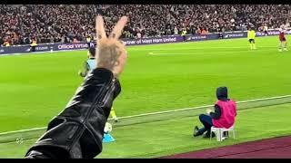 Declan Rice Gets Stroppy As West Ham Scores, Home Fans Taunt Him