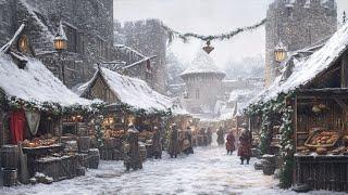 Medieval Winter Market Ambience | Enchanting Medieval Music for Relaxation, Sleep, and Healing