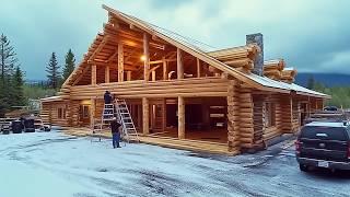 Family of 7 Builds Amazing LOG HOUSE in Alaska in 2 Years | Start to Finish by @MontanaHaven