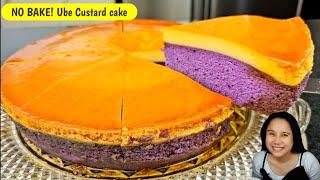 NO BAKE Ube Custard Cake! Super yummy and fluffy!