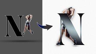 N Letter Portrait in Photoshop | Photoshop tutorial | Anam Graphics