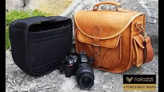 Leather Camera Bag for Women