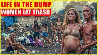 Life In Asia's Largest Garbage Mountain: WOMEN EAT TRASH And DEFECATE In PUBLIC | Travel Documentary