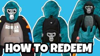 How To Redeem Gorilla Tag Plushie And Backpack And Sweater (Working)