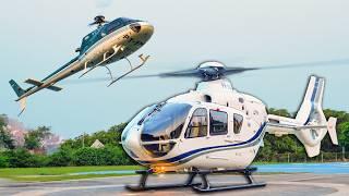 NON-STOP HELICOPTERS LANDING! Airbus H135 & H130 & H125 | Bell 429 & 407 & 505 | Robinson R44