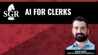 Wednesday Webinar: AI for Clerks