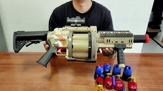 M32 Grenade Launcher Soft Bullet Toy Gun Unboxing 2024