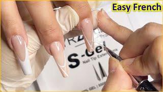 How to Draw Easy French Nails - step by step - DyAn Saxton