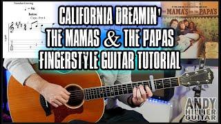 The Mamas & The Papas California Dreamin' Fingerstyle Guitar Tutorial