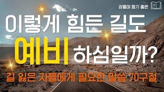 고난도 축복일까? 예비하심일까? 고난을 이겨내는 핵심 말씀 70구절시편 듣기 l 잠자며 듣는 성경말씀샬롬나잇 성경듣기 감사기도 4시간