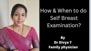 Self Breast Examination|DrDivyaT