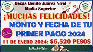 Pagos de las Becas Benito Juárez Nivel Media Superior