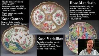 Identifying Rose Canton, Medallion or Mandarin, The Basics For New Collectors