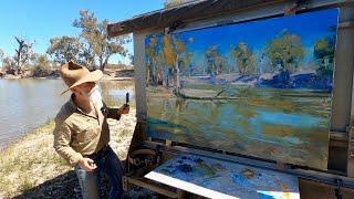 Painting Tranquil Water and Reflections Outdoors!