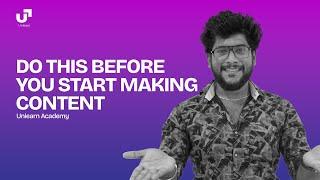 Do this before you start making content | A Complete Guide 2014