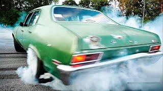 HIGH-HORSEPOWER Muscle Cars Having Some Fun! *BURNOUTS* - Kerava Cruising 8/2023