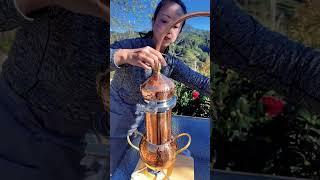 homemade Rose Essential Oil Processing#flower essential oil#chineseculture #chinese country life