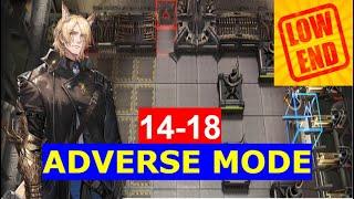 【Arknights】14-18 ADVERSE MODE | LOW END SQUAD LOW RARITY GUIDE MLYNAR S3M3