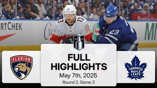NHL Playoff Highlights | Panthers vs. Maple Leafs | Gm 2 | May 07, 2025