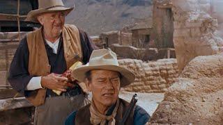 RIO BRAVO ('59) | Shootout | John Wayne and Walter Brennan